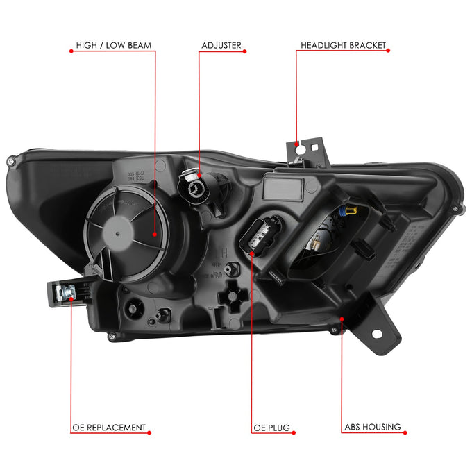 LED DRL Projector Headlight (Left) <BR>15-17 Ford Mustang, 18-20 Shelby