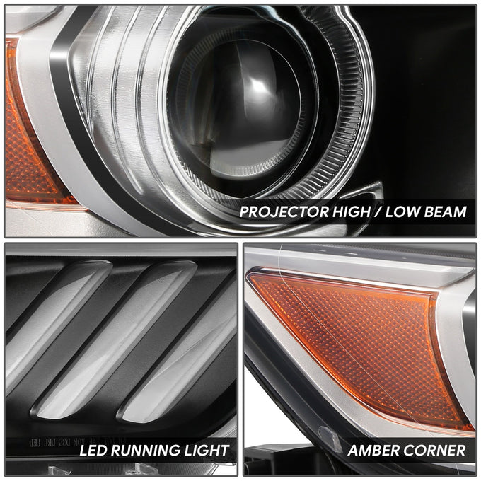 LED DRL Projector Headlight (Right) <BR>15-17 Ford Mustang, 18-20 Shelby
