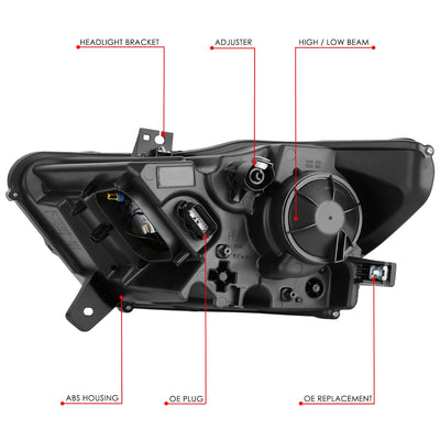 LED DRL Projector Headlight (Right) <BR>15-17 Ford Mustang, 18-20 Shelby