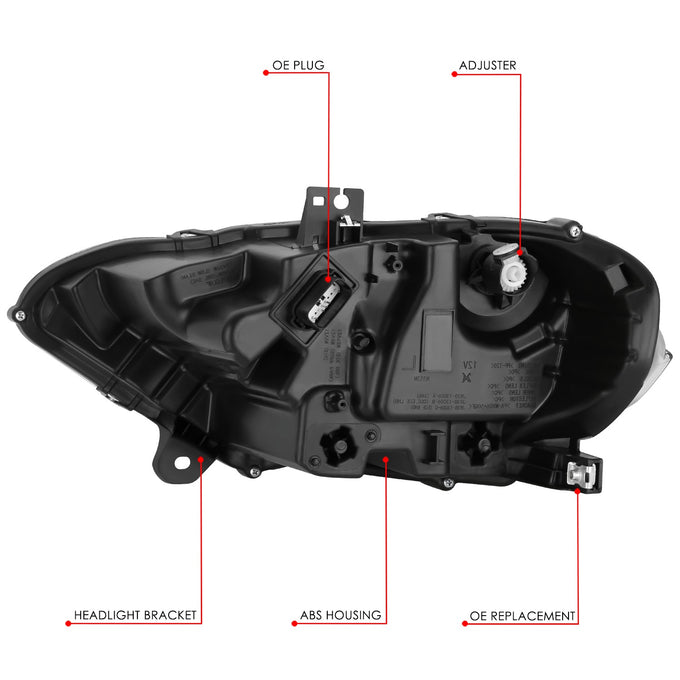 LED DRL Projector Headlight (Right) <BR> 15-17 Ford Mustang
