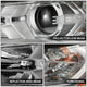 LED DRL Projector Headlight (Left) <BR> 17-20 Ford Fusion