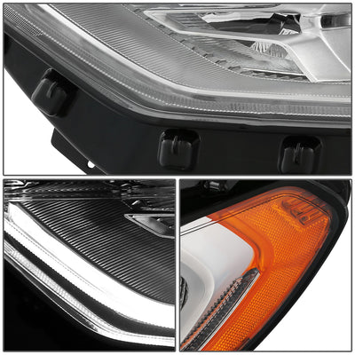 LED DRL Projector Headlight (Left) <BR> 17-20 Ford Fusion