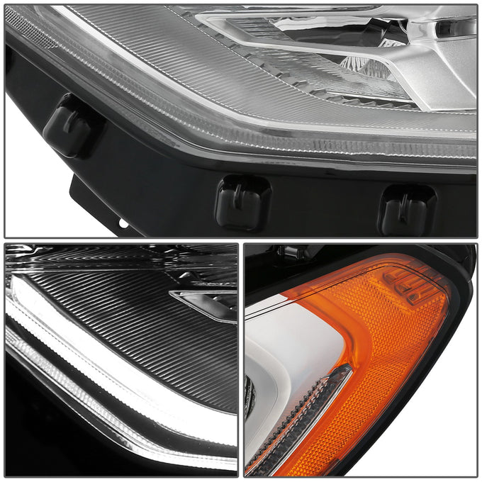 LED DRL Projector Headlight (Left) <BR> 17-20 Ford Fusion