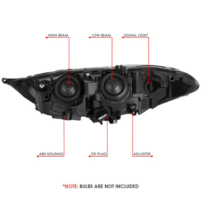 LED DRL Projector Headlight (Right) <BR> 17-20 Ford Fusion