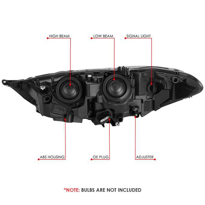LED DRL Projector Headlight (Right) <BR> 17-20 Ford Fusion