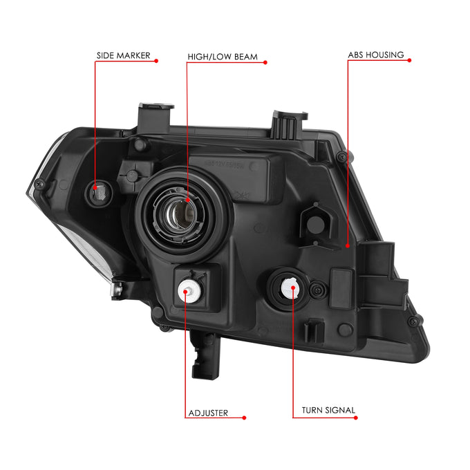 Factory Style Headlamp Assembly (Left) <br> 09-21 Nissan Frontier