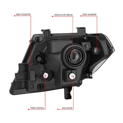 Factory Style Headlamp Assembly (Right) <br> 09-21 Nissan Frontier