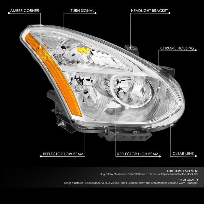 Factory Style Headlight (Right) <br>09-10 Nissan Rogue