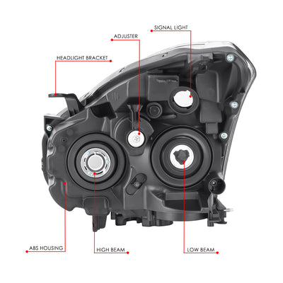 Factory Style Headlight (Right) <br>09-10 Nissan Rogue