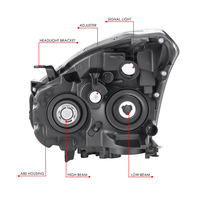 Factory Style Headlight (Right) <br>09-10 Nissan Rogue