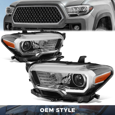 LED DRL Projector Headlights <br>16-23 Toyota Tacoma