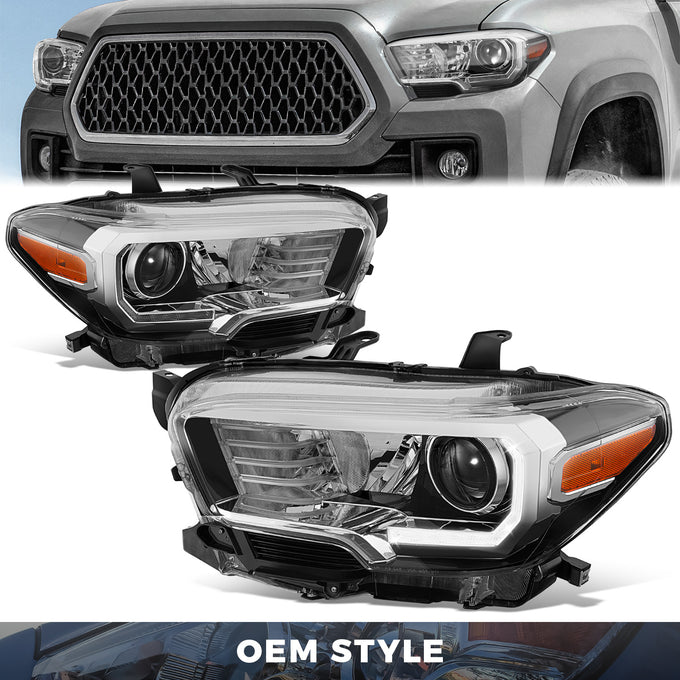 LED DRL Projector Headlights <br>16-23 Toyota Tacoma