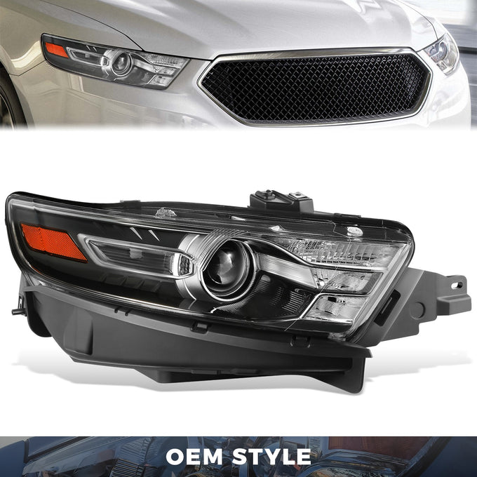 Factory Style Projector Headlight (Right) <br> 13-19 Ford Taurus