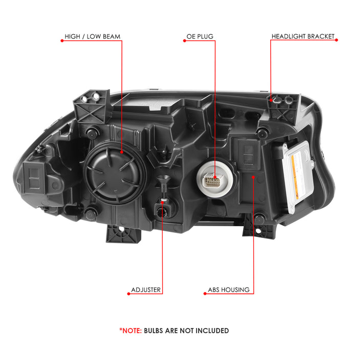LED DRL HID Projector Headlight (Left) <br> 15-22 Dodge Charger