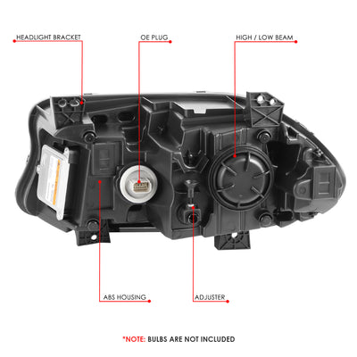 LED DRL HID Projector Headlight (Right) <br> 15-22 Dodge Charger