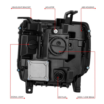 Factory Style Headlight (Right) <br> 16-19 GMC Sierra 1500 Limited