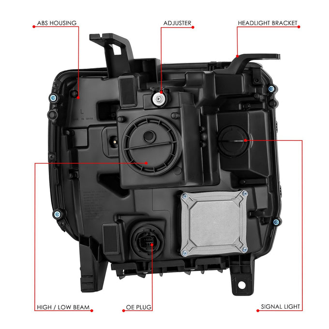 Factory Style Headlights (Left & Right) <br> 16-19 GMC Sierra 1500 Limited
