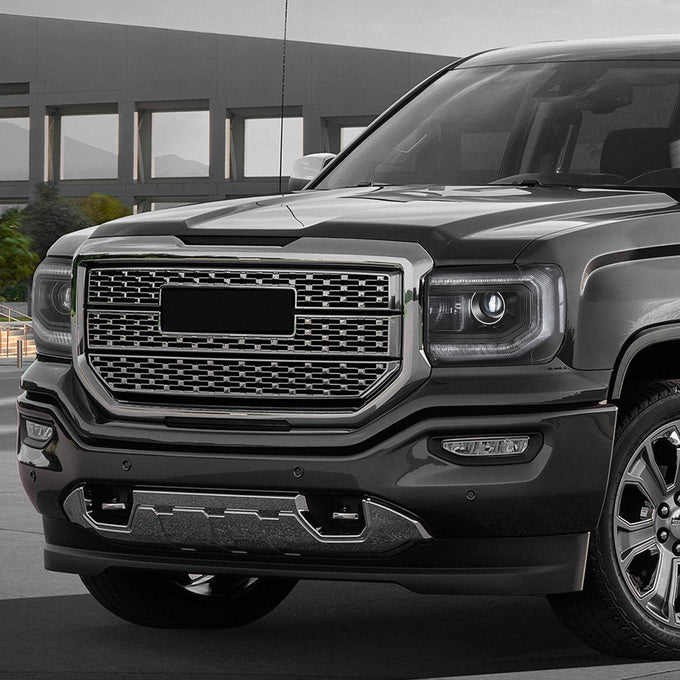 LED DRL Projector Headlights <br> 16-19 GMC Sierra 1500 Limited