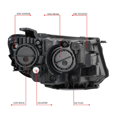 Factory Style Headlights <br> 17-21 Jeep Compass