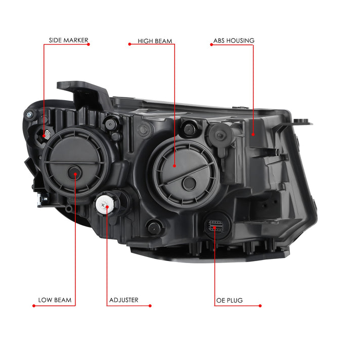 Factory Style Headlights <br> 17-21 Jeep Compass