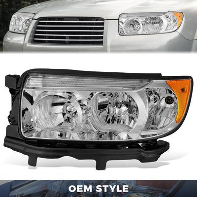 Factory Style Headlight (Left) <br> 06-08 Subaru Forester