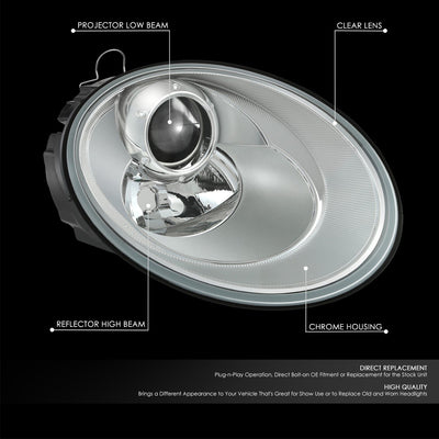 Factory Style Headlight (Right) <br> 06-10 Volkswagen Beetle