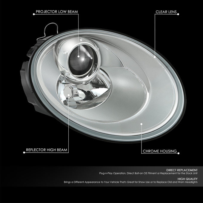 Factory Style Headlight (Right) <br> 06-10 Volkswagen Beetle
