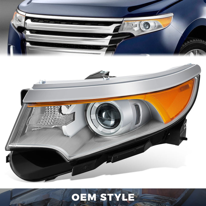 Factory Style Headlight (Left) <br>11-14 Ford Edge