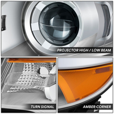 Factory Style Headlight (Left) <br>11-14 Ford Edge