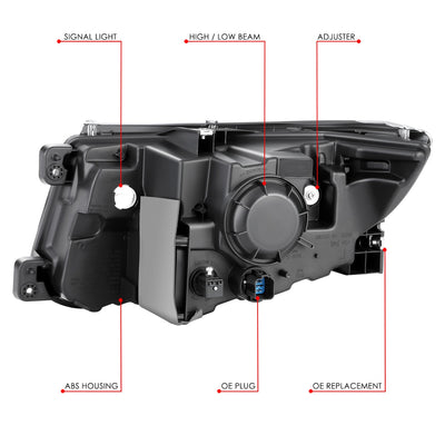 Factory Style Headlight (Right) <br> 11-14 Ford Edge