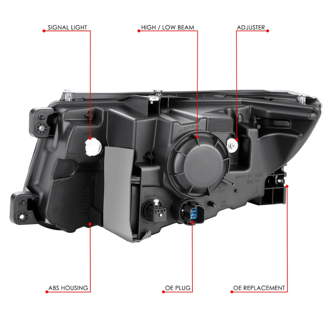 Factory Style Headlight (Right) <br> 11-14 Ford Edge