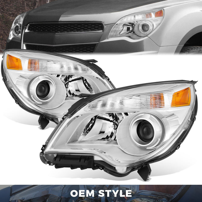 Factory Style Projector Headlights <br> 10-15 Chevrolet Equinox
