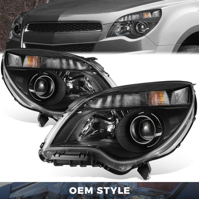 Factory Style Projector Headlights <br> 10-15 Chevrolet Equinox