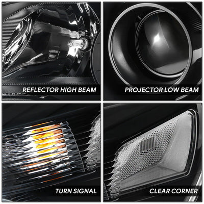 Factory Style Projector Headlights <br> 10-15 Chevrolet Equinox
