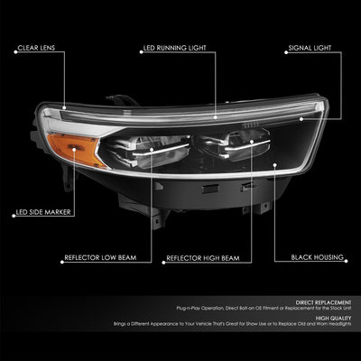 Factory Style Right Side Headlight<br>20-24 Ford Explorer