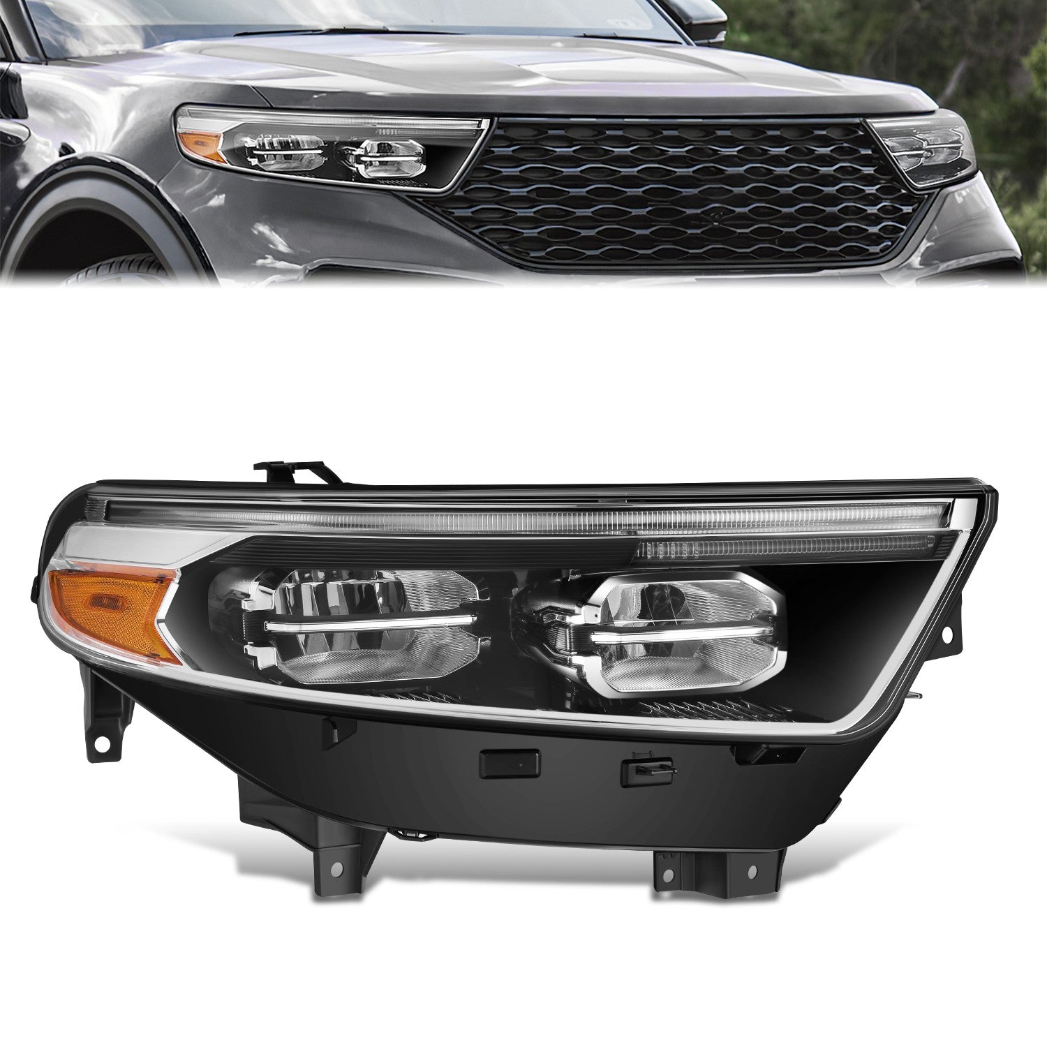 Factory Style Right Side Headlight<br>20-24 Ford Explorer