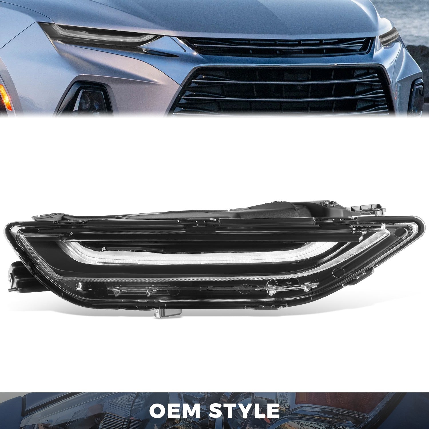 Right Side LED Daytime Running Headlight <br> 19-22 Chevrolet Blazer