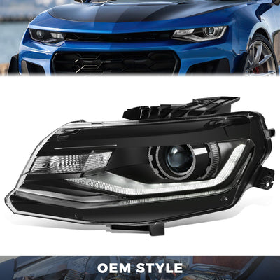 Factory Style Headlight (Left) <br> 16-22 Chevrolet Camaro