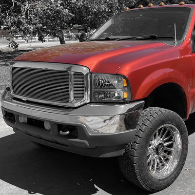Factory Style Headlights <BR>99-04 Ford F250-F550 Super Duty, 00-04 Excursion