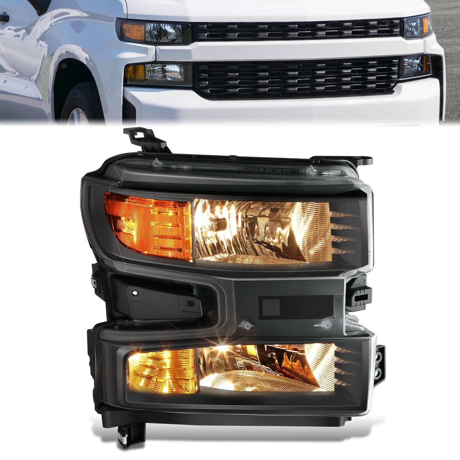 Factory Style Right Side Headlight<br>19-21 Chevy Silverado 1500, 2022 LTD