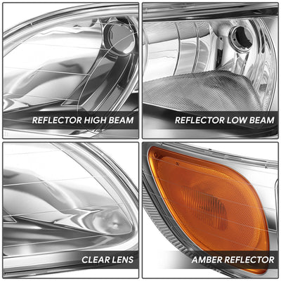 Factory Style Headlights<br>05-15 Peterbilt 325 330 335 337 340 348 382 384 386