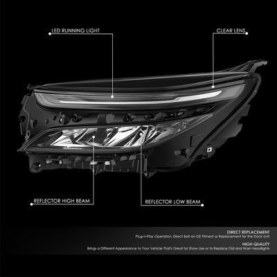 Factory Style Left Side Headlight<br>22-24 Chevy Equinox
