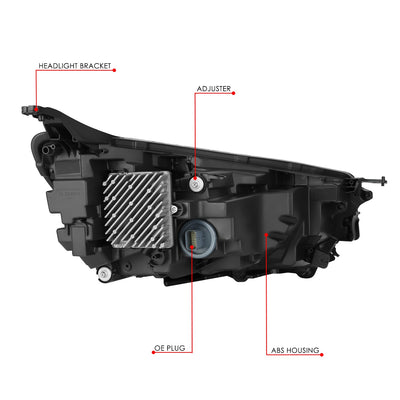 Factory Style Left Side Headlight<br>22-24 Chevy Equinox
