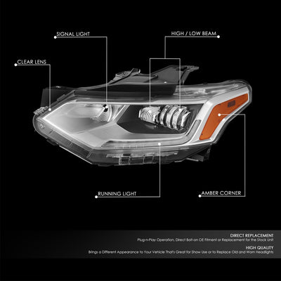 Factory Style Left Side Headlight Lamps <br>18-21 Chevy Traverse