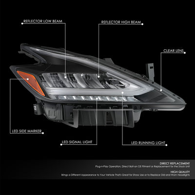 Factory Style Right Side Headlight<br>19-21 Nissan Murano