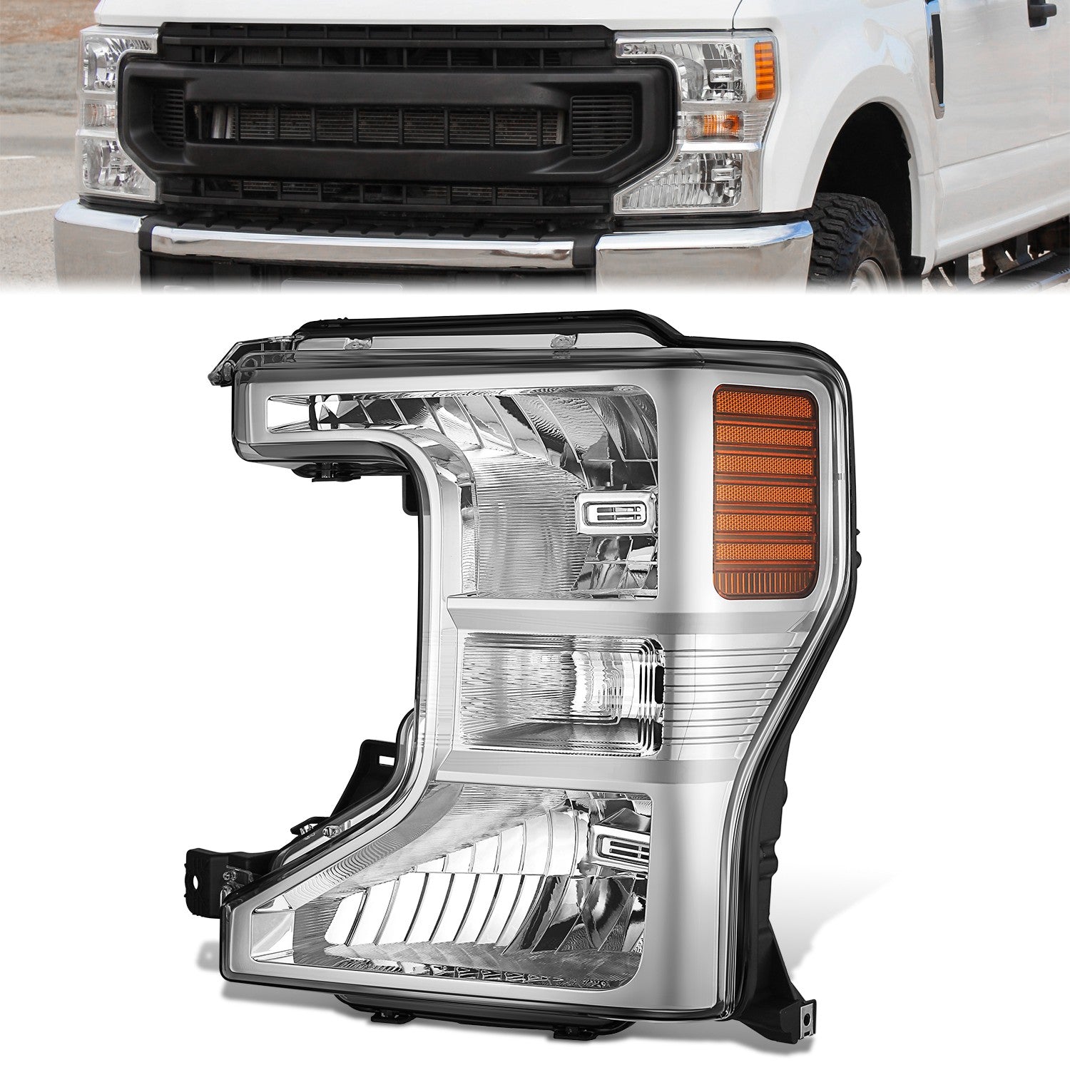 Factory Style Left Side Headlight<br>20-22 Ford F-250 F-350 F-450 Super Duty