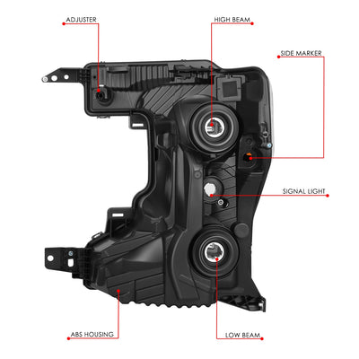 Factory Style Right Side Headlight<br>20-22 Ford F-250 F-350 F-450 Super Duty