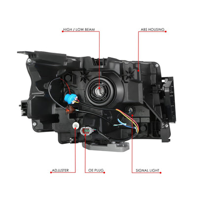 Factory Style Left Side Headlight Lamps <br>22-25 Nissan Frontier