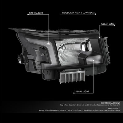 Factory Style Right Side Headlight Lamps <br>22-25 Nissan Frontier