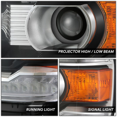 Factory Style Left Side Headlight<br>14-18 GMC Sierra 1500, 15-19 2500 3500 HD